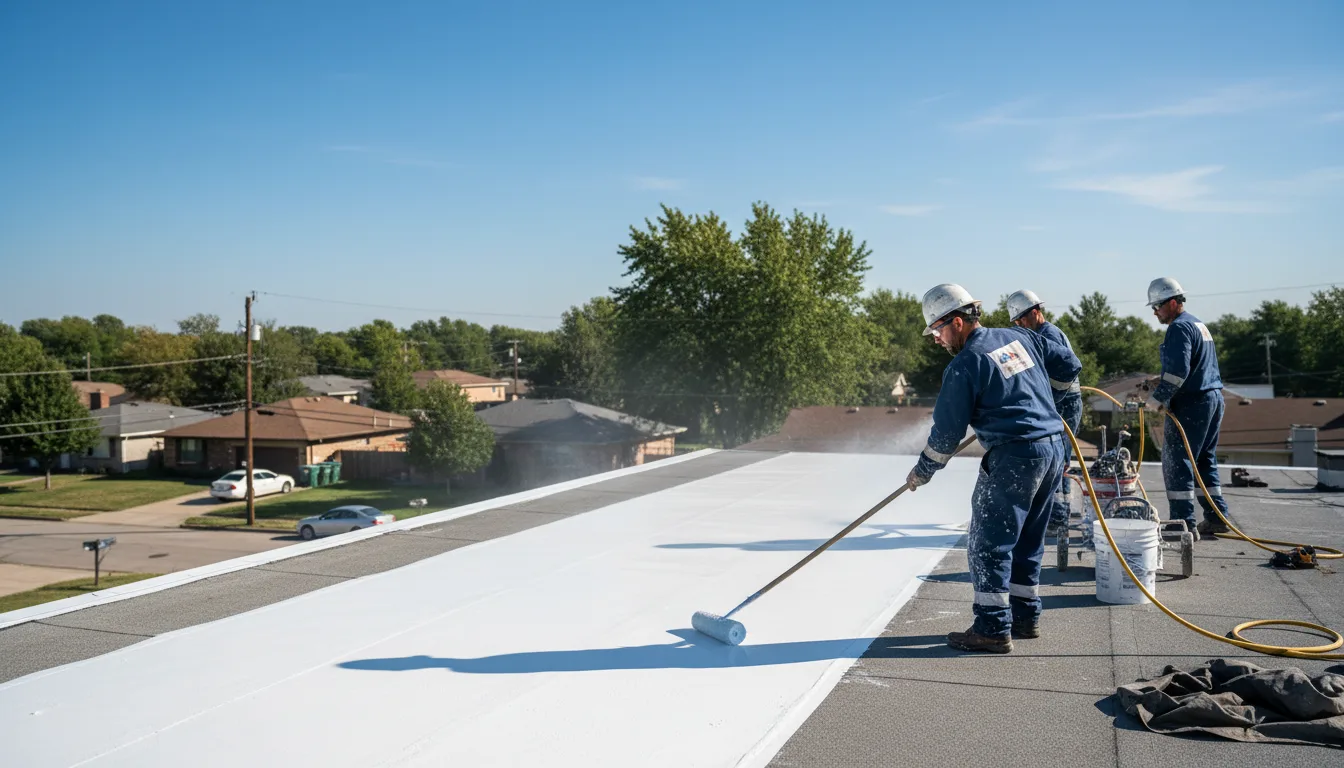 Commercial roof coating in Norco, LA near me